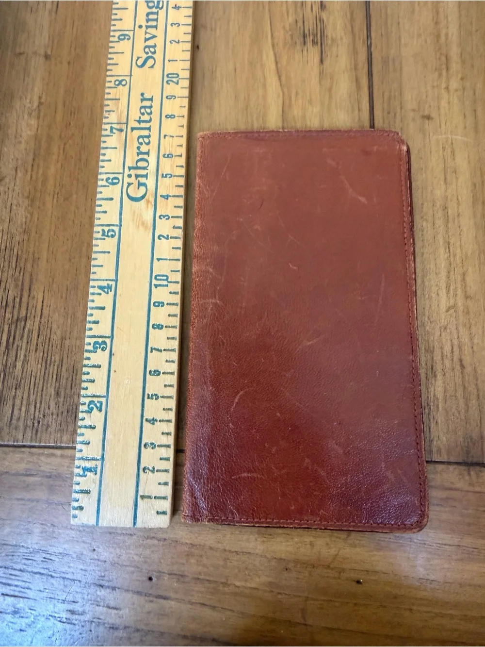 Genuine Leather Travel Wallet - Brown